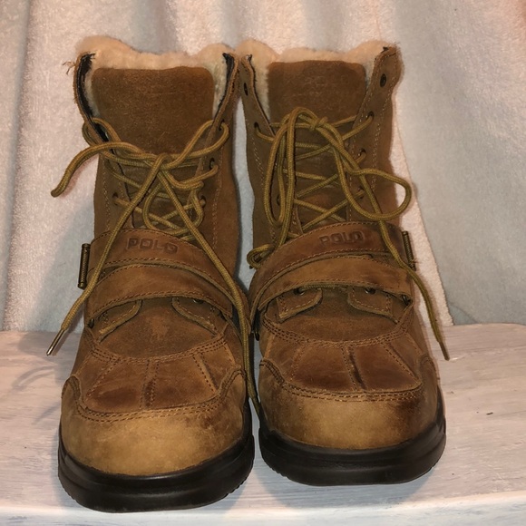 Polo Ralph Lauren Tavin Rollover Shearling Boots - Picture 2 of 4